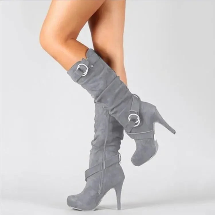 Bota Feminina Cano Alto Salto Fino (Promoção de Inverno )