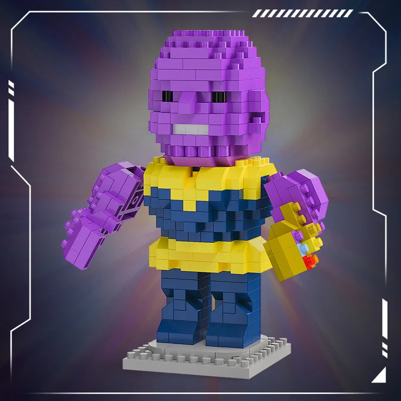 Blocos de Montar Marvel – Deadpool, Homem-Aranha, Homem de Ferro e Loki