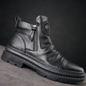 Bota Masculina Cano Alto com Zíper Lateral - (Promoção de Inverno 2025)