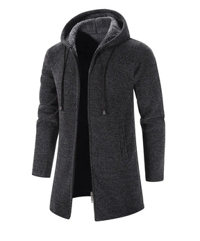 Moletom Masculino com Zíper Oversize e Capuz