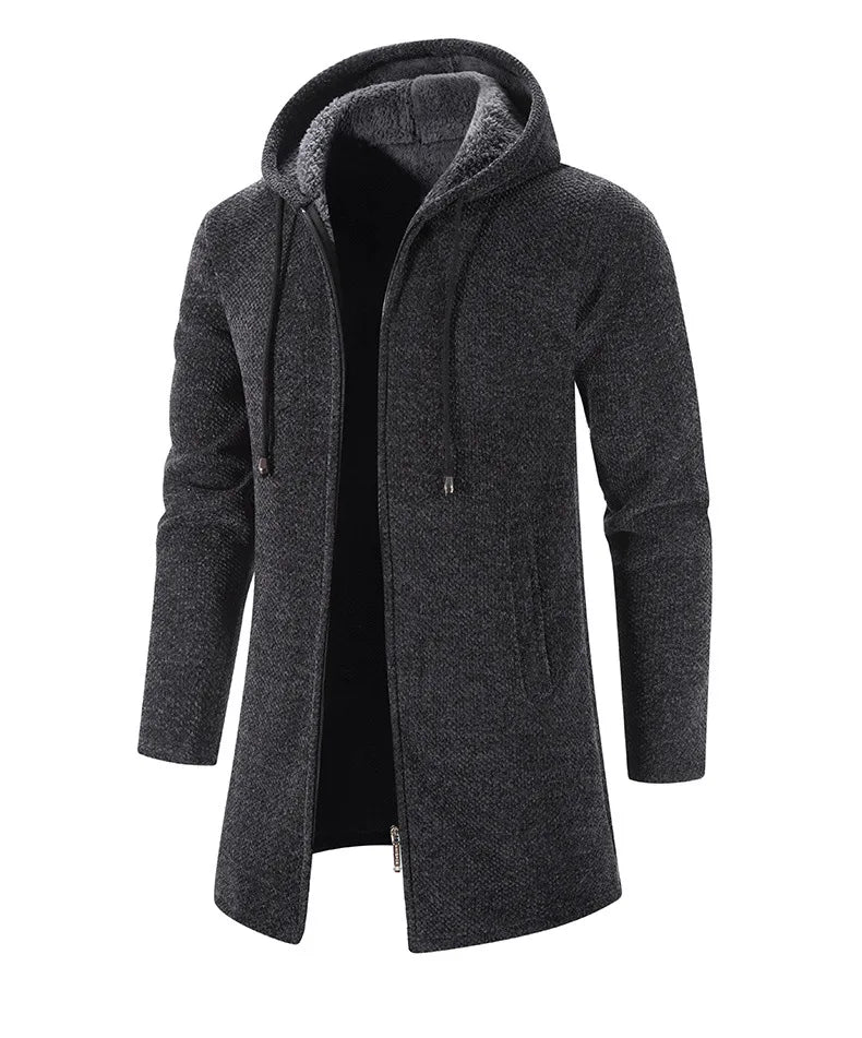 Moletom Masculino com Zíper Oversize e Capuz