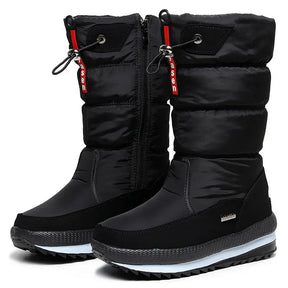 Bota Feminina Para Inverno Meio-Cano Impermeável