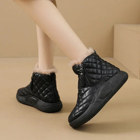 Bota Feminina Para Inverno com Zíper Solado Grosso ( Promoção )