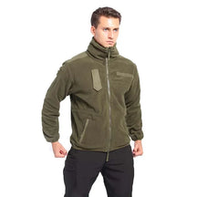 Jaqueta Masculina Tática com Forro Fleece e Zíper Frontal