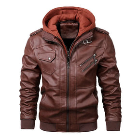 Jaqueta Masculina de Couro Premium
