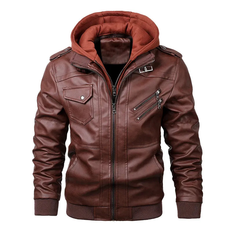 Jaqueta Masculina de Couro Premium