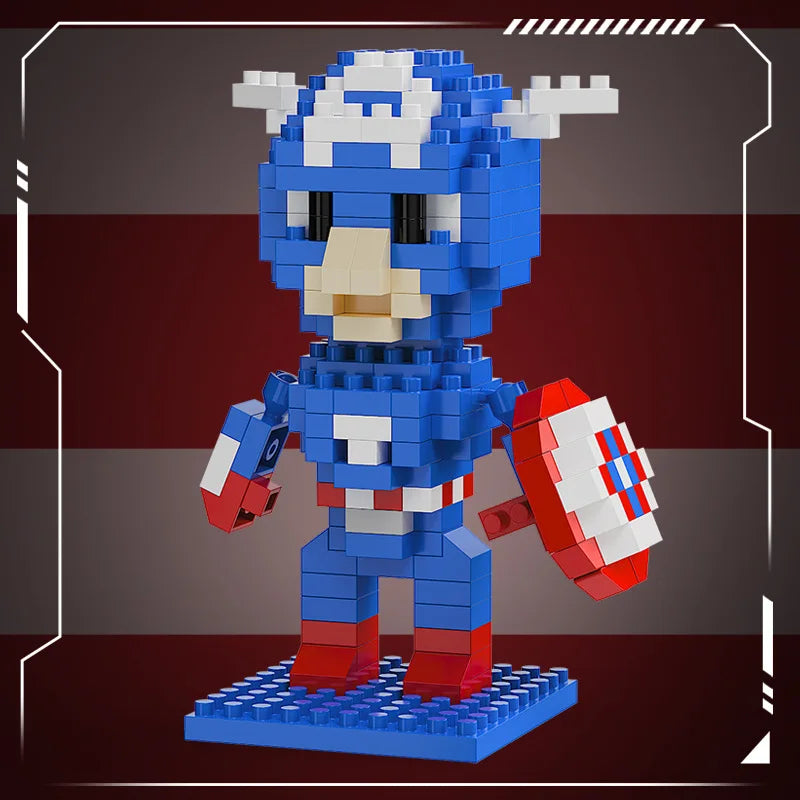 Blocos de Montar Marvel – Deadpool, Homem-Aranha, Homem de Ferro e Loki