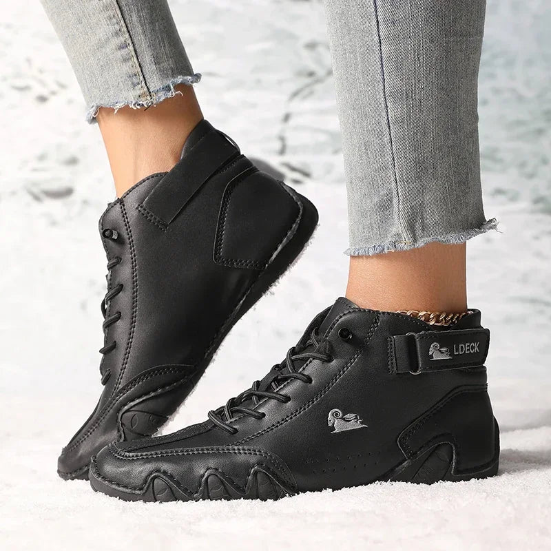 Bota Feminina Retrô Design Trendy Antiderrapante -
