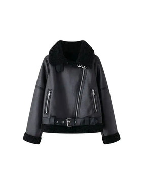 Jaqueta Feminina Para Inverno Estilo Elegante com Detalhe em Cinto