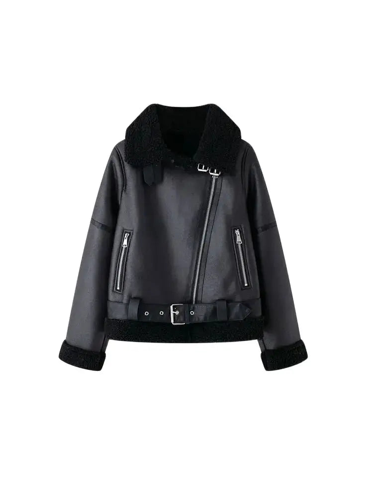 Jaqueta Feminina Para Inverno Estilo Elegante com Detalhe em Cinto
