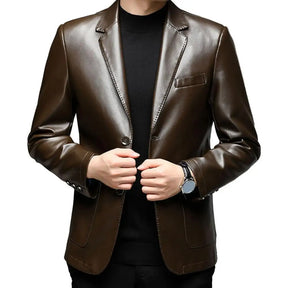 Jaqueta Masculina Gola Lapela Estilo Casual Elegante – (Promoção de Inverno 2026)