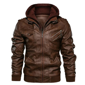 Jaqueta Masculina de Couro Premium