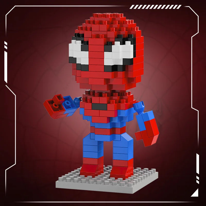 Blocos de Montar Marvel – Deadpool, Homem-Aranha, Homem de Ferro e Loki