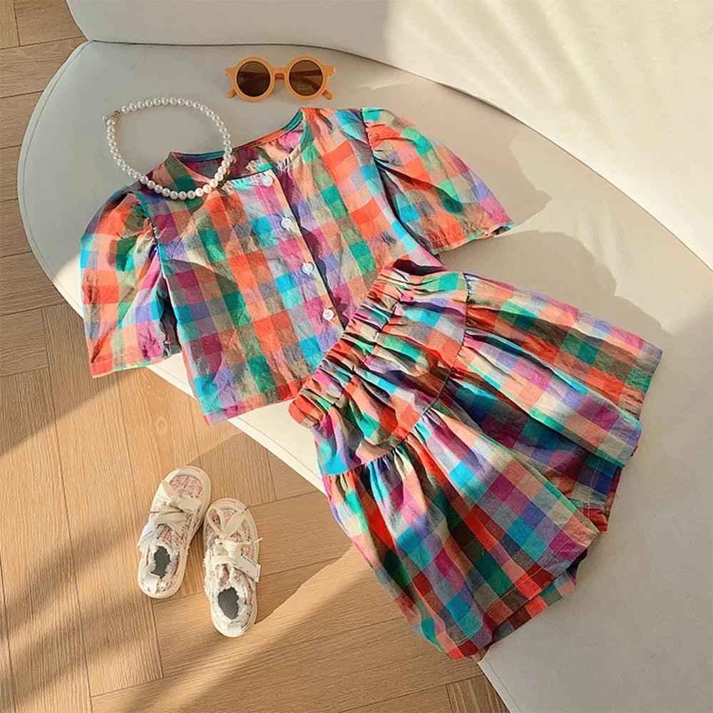 Roupas Infantil Meninas Camiseta + Short - Loja Conjunto Infantil