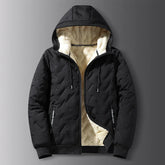 Casaco Masculino de Inverno com Capuz Forro Polar Gola Alta - (Promoção de Inverno 2025)