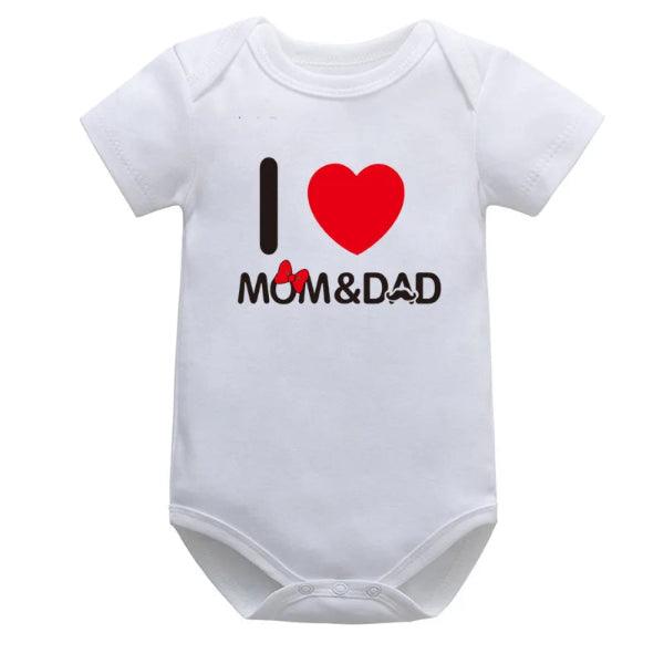 Body Infantil "I Love MOM&DAD - Loja Conjunto Infantil