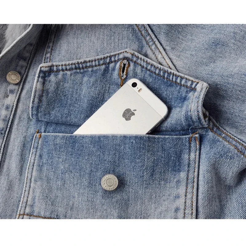 Jaqueta Jeans Feminina com Forro Para Inverno – (Promoção de Inverno 2026)