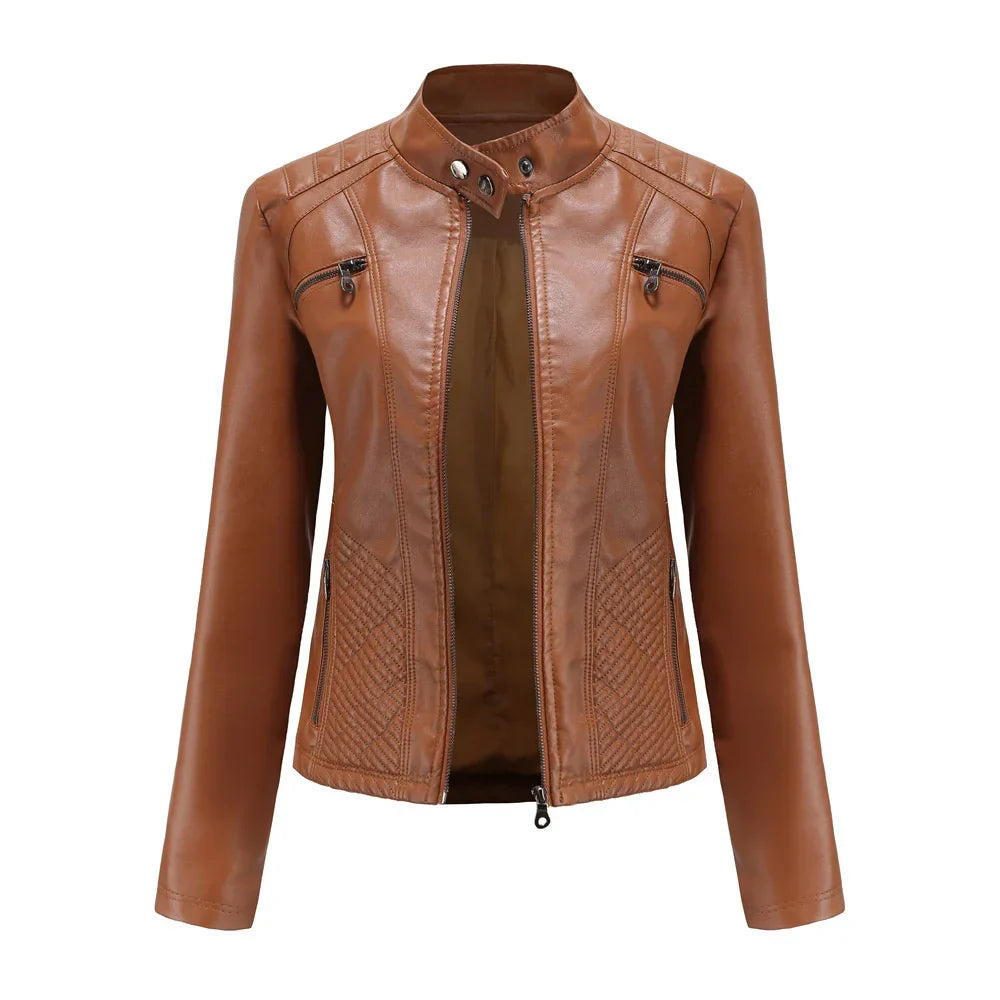 Jaqueta Feminina Casual com Zíper Estilo Streetwear - (Promoção de Inverno )