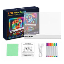 Quadro de Desenho LED Infantil Recarregável com Iluminação Neon