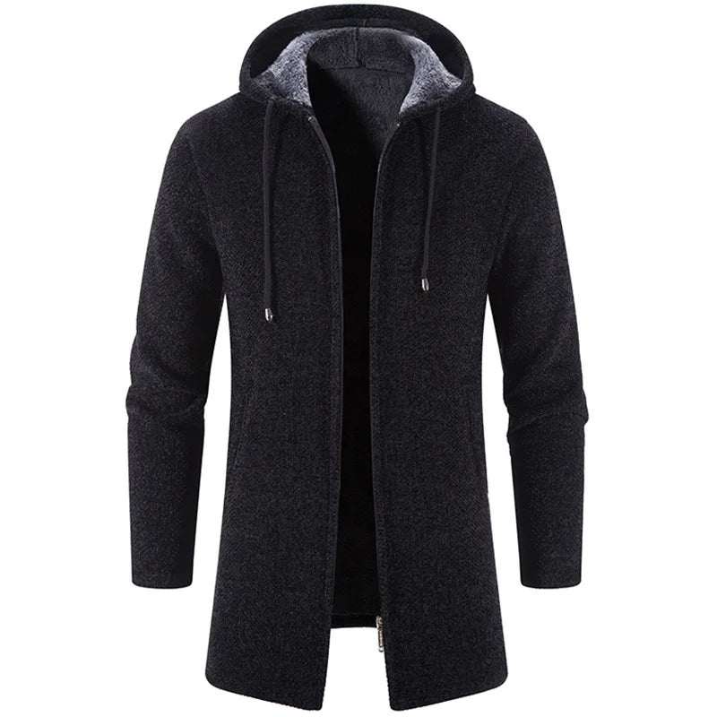 Moletom Masculino com Zíper Oversize e Capuz