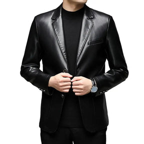 Jaqueta Masculina Gola Lapela Estilo Casual Elegante – (Promoção de Inverno 2026)
