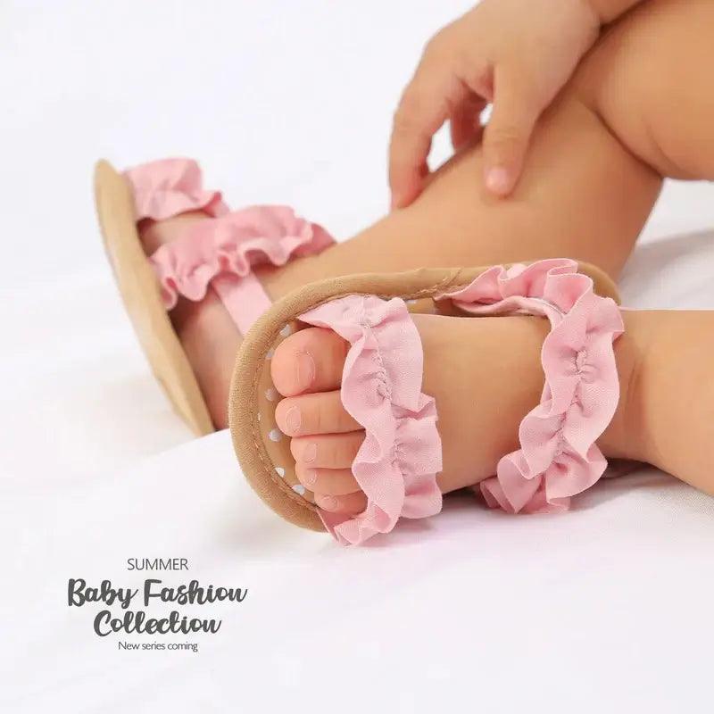 Sandálias para Meninas Recém-Nascidas_Loja Conjunto Infantil