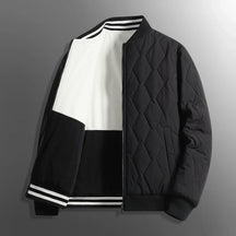 Casaco Masculino Puffer Dupla Face com Zíper