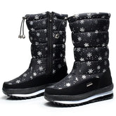 Bota Feminina Para Inverno Meio-Cano Impermeável