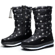 Bota Feminina Para Inverno Meio-Cano Impermeável