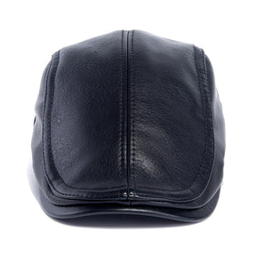 Boina Masculina em Couro Vintage