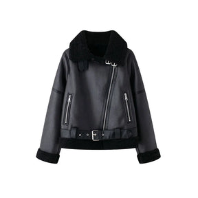 Jaqueta Feminina Para Inverno Estilo Elegante com Detalhe em Cinto