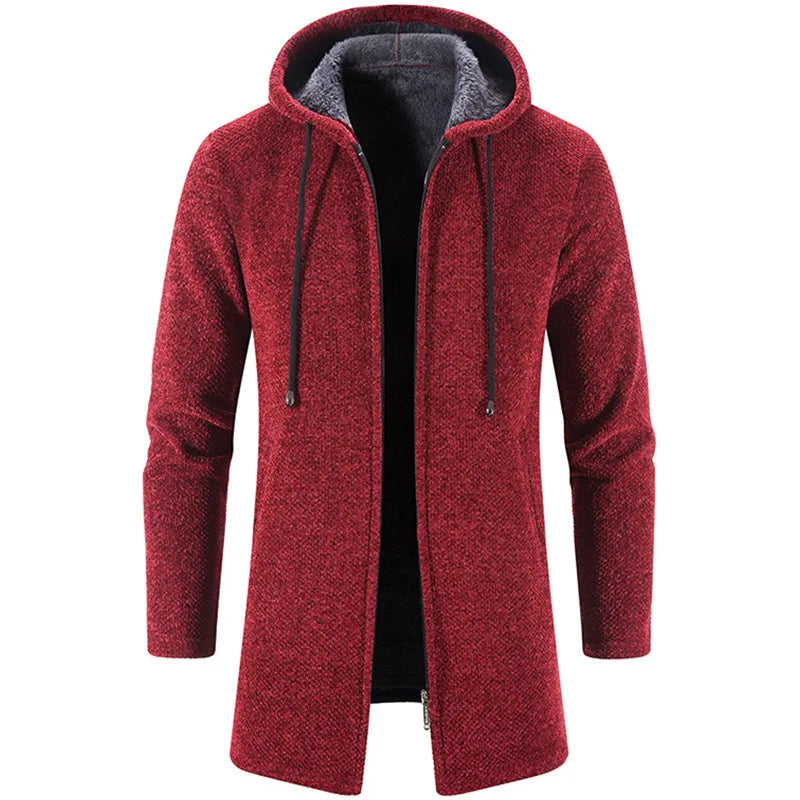 Moletom Masculino com Zíper Oversize e Capuz