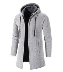 Moletom Masculino com Zíper Oversize e Capuz