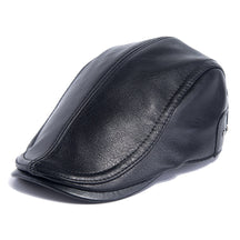Boina Masculina em Couro Vintage
