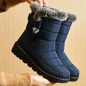 Bota Feminina Para Inverno Impermeável Salto Baixo - Conjunto Inverno