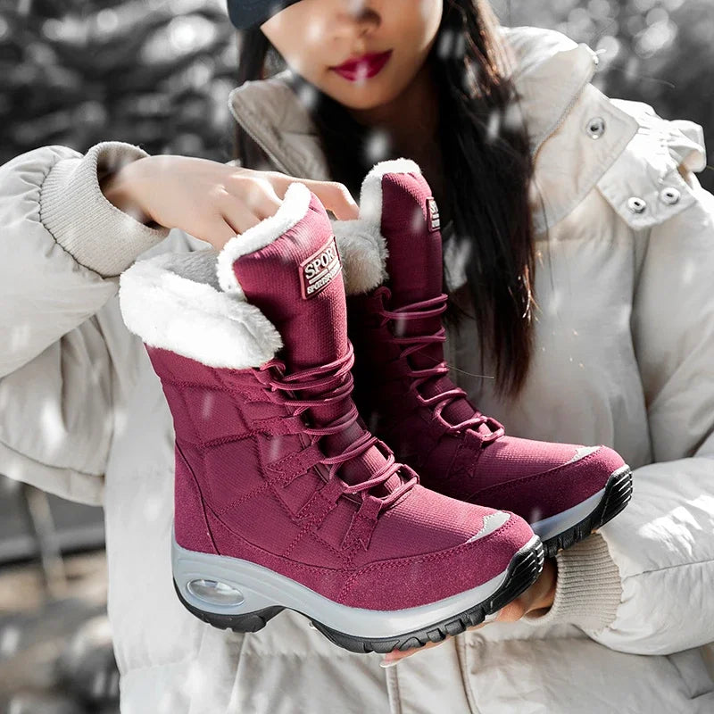 Bota Feminina Cano Alto Impermeável - (Promoção Conjunto Inverno )