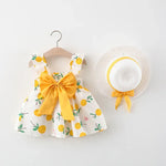 Vestido_Bebe_Menina_com_Chapeu_amarelo_conjunto_infantil