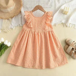 Vestido_Infantil_Salmão_Loja_Conjunto_infantil 