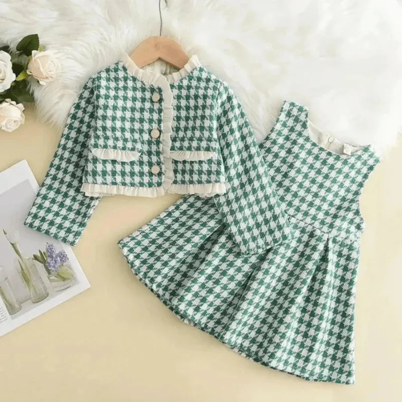 Vestido_Infantil_Menina_Verde_Loja_Conjunto_Infantil