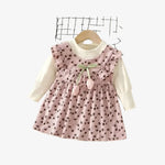 Vestido_Infantil_Rosa_casual_de_aniversario_Conjunto_infantil