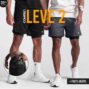 Shorts Dry-Fit™ de Compressão CJ - COMPRE 1 LEVE 2