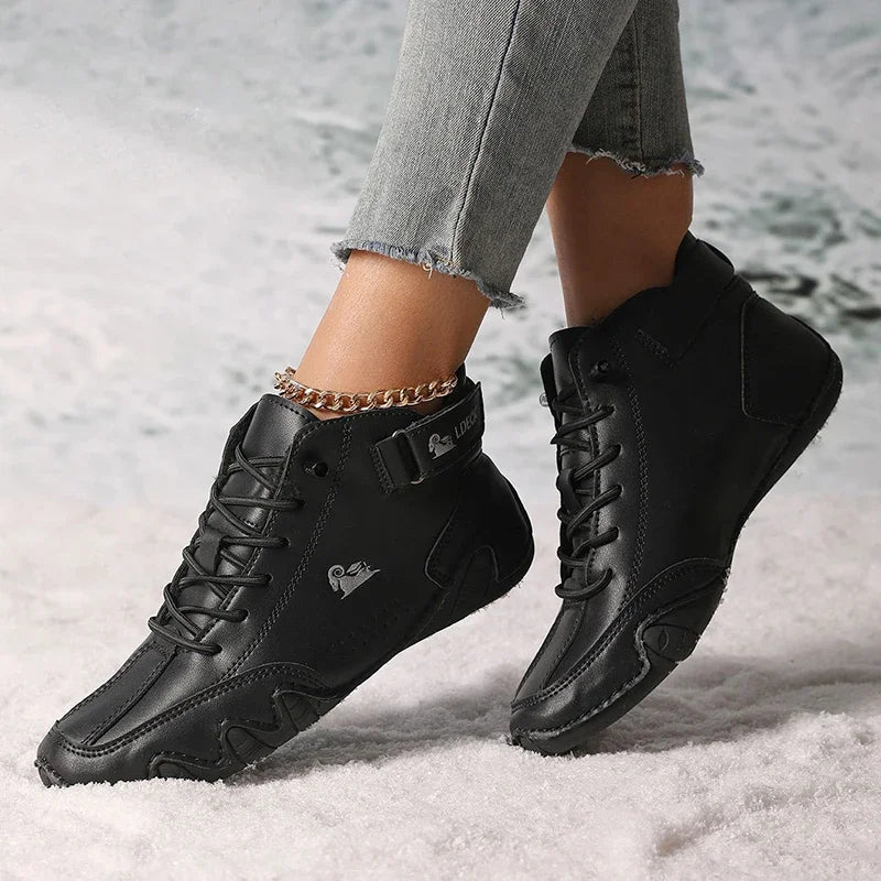 Bota Feminina Retrô Design Trendy Antiderrapante -
