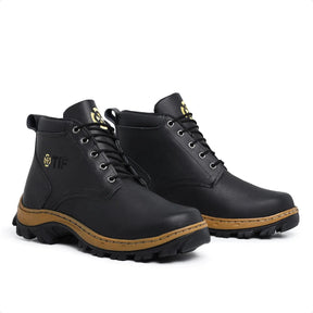 Bota Coturno Masculina com Design Robusto Estilo Sofisticado