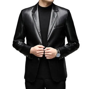 Jaqueta Masculina Gola Lapela Estilo Casual Elegante – (Promoção de Inverno 2026)