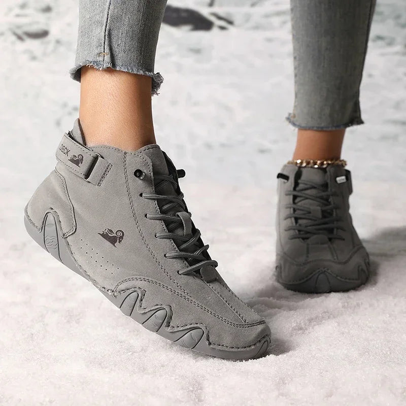 Bota Feminina Retrô Design Trendy Antiderrapante -