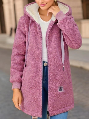 Casaco Blusão Feminino de Lã Acolchoado com Capuz - (Promoção de Inverno 2026)