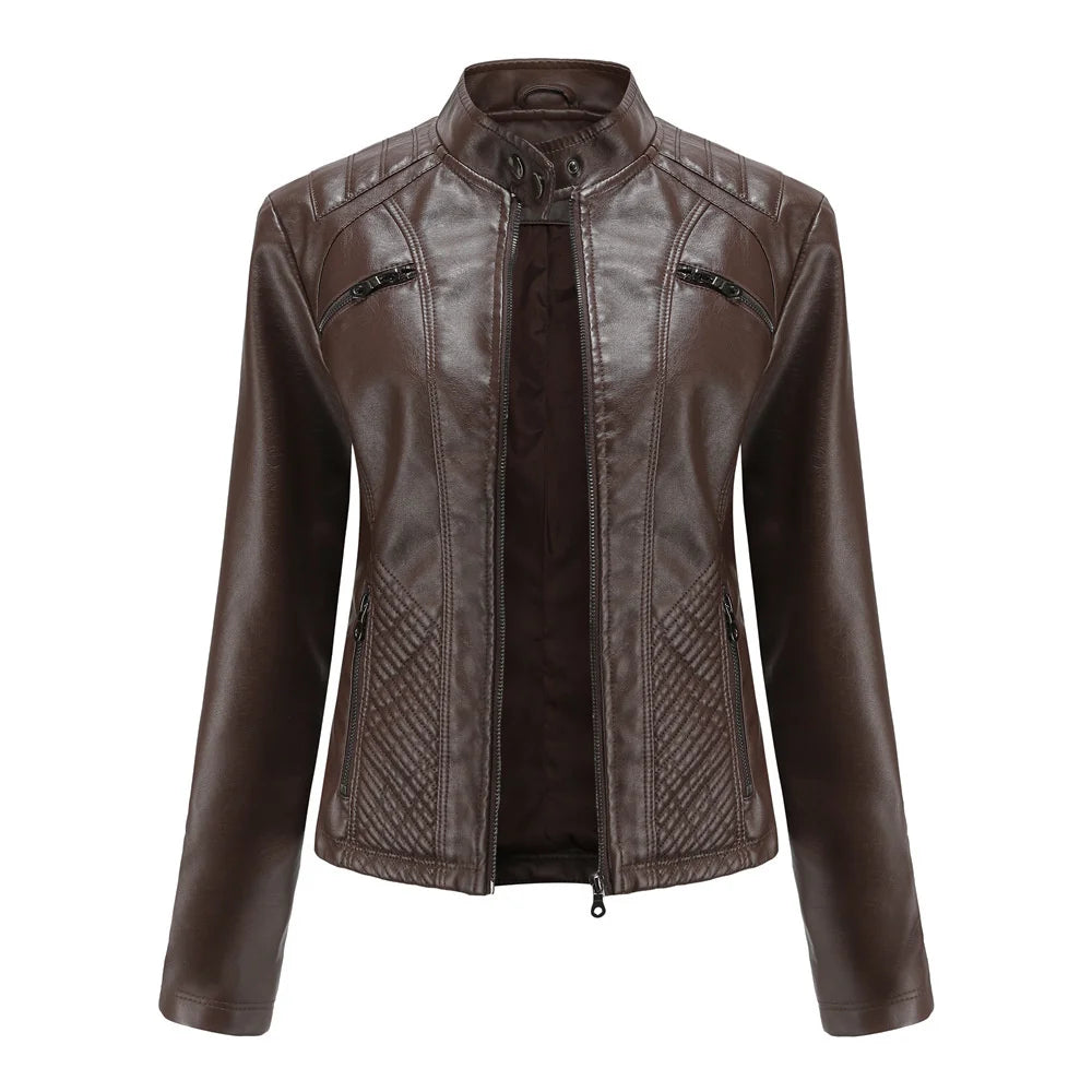Jaqueta Feminina Casual com Zíper Estilo Streetwear - (Promoção de Inverno )