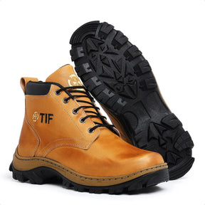 Bota Coturno Masculina com Design Robusto Estilo Sofisticado