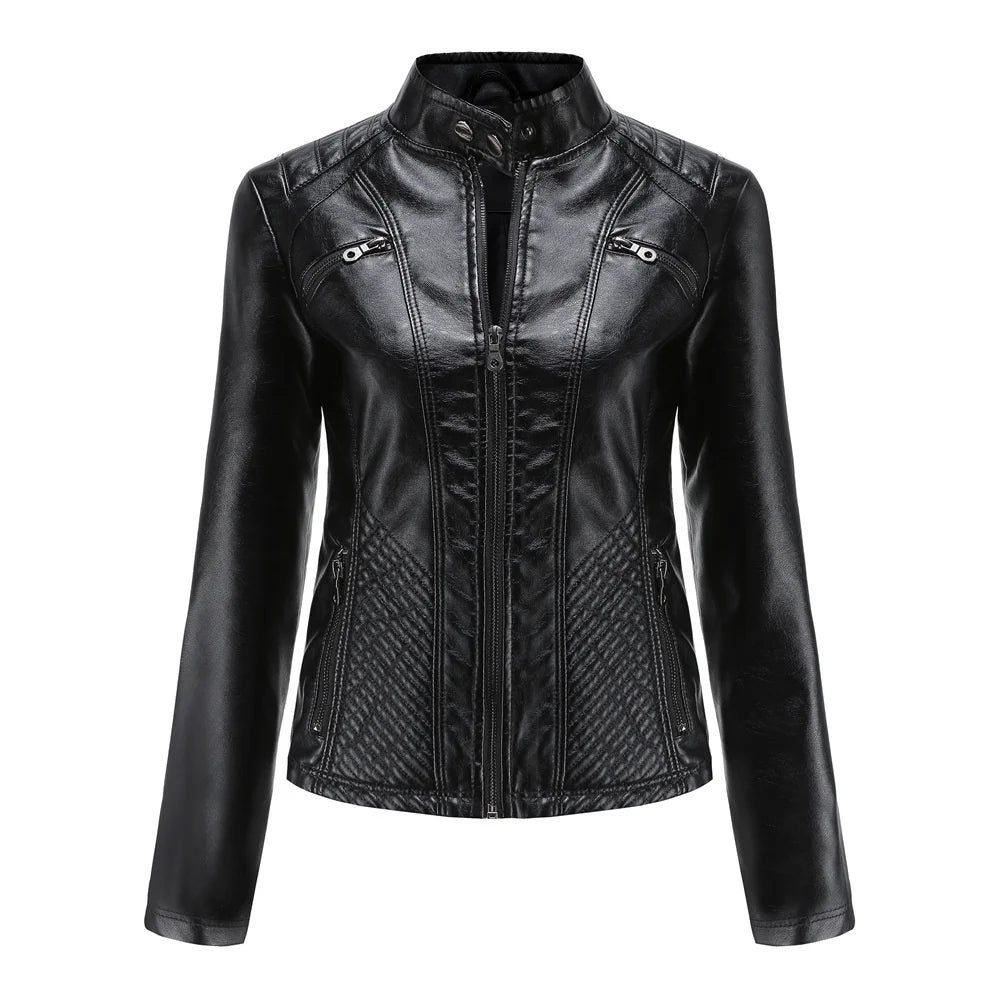 Jaqueta Feminina Casual com Zíper Estilo Streetwear - (Promoção de Inverno )