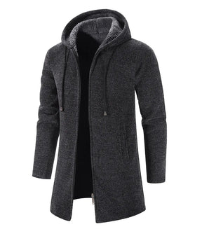 Moletom Masculino com Zíper Oversize e Capuz